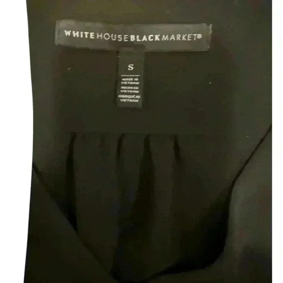 White House Black Market Button Front V Neck Blouse Size Small - Picture 10 of 11